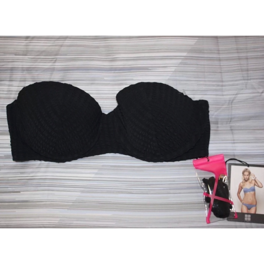 INSIGHT UNDERWIRED BANDEAU BIKINI SWIM TOP NEW